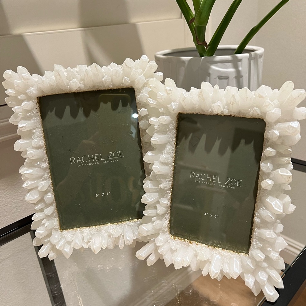 Rachel Zoe White Decorative Picture Frame Accents